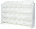 Extra-Large Toy Organizer with 20 Plastic Bins - More Storage