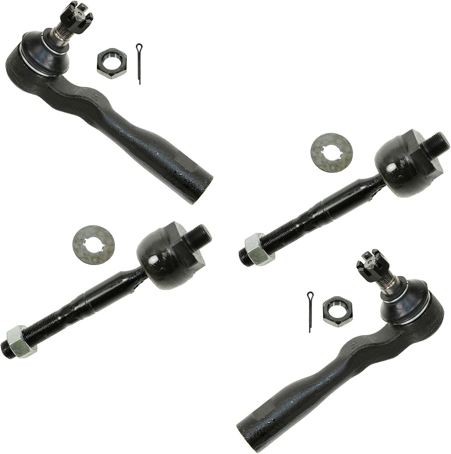 TRQ Front Tie Rod Set for 2003-2007 Toyota Sequoia & Tundra