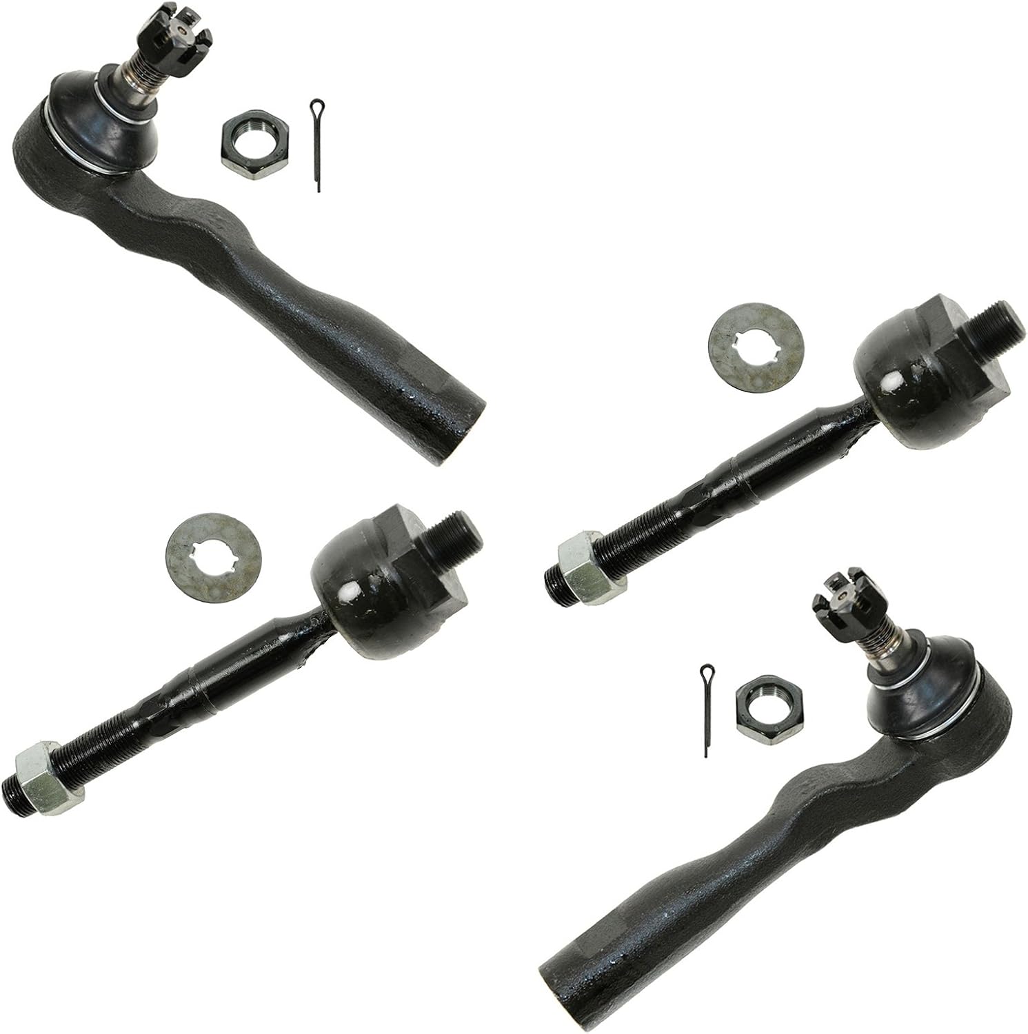 TRQ Front Tie Rod Set for 2003-2007 Toyota Sequoia & Tundra