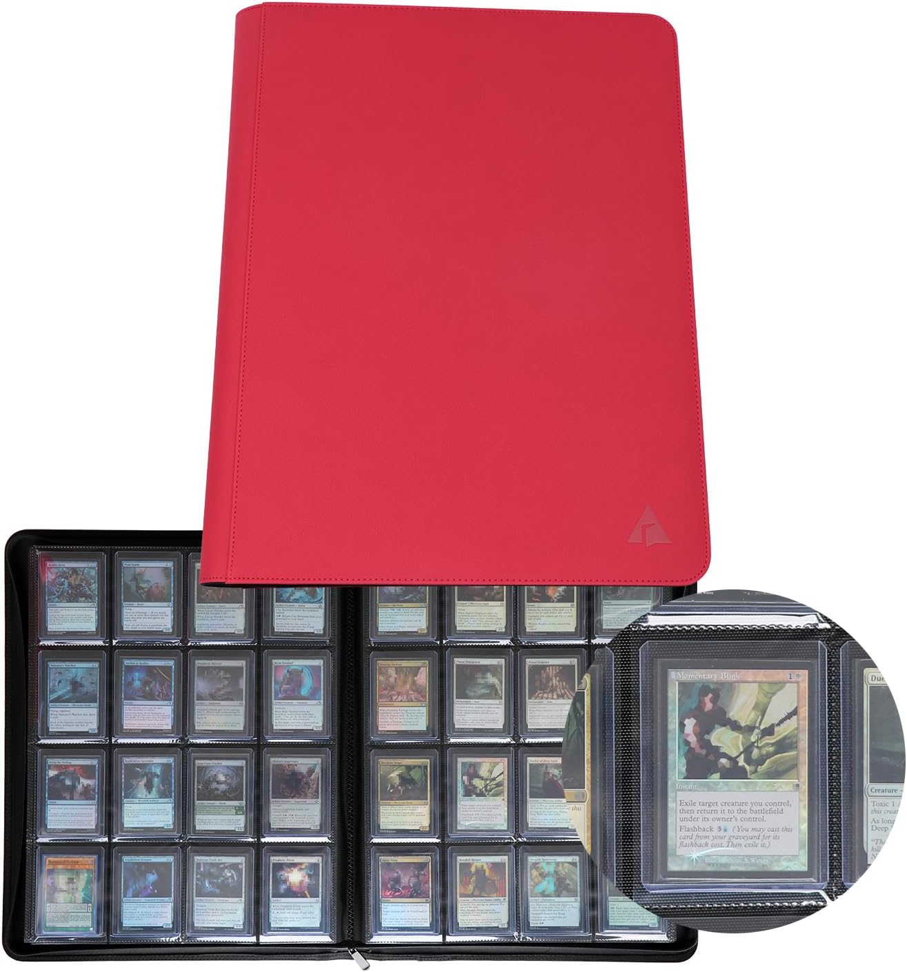 Rayvol 16-Pocket Toploader Binder for 512 Card Storage