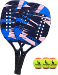 Beach Tennis Paddle Carbon Fiber with EVA Memory Foam Core