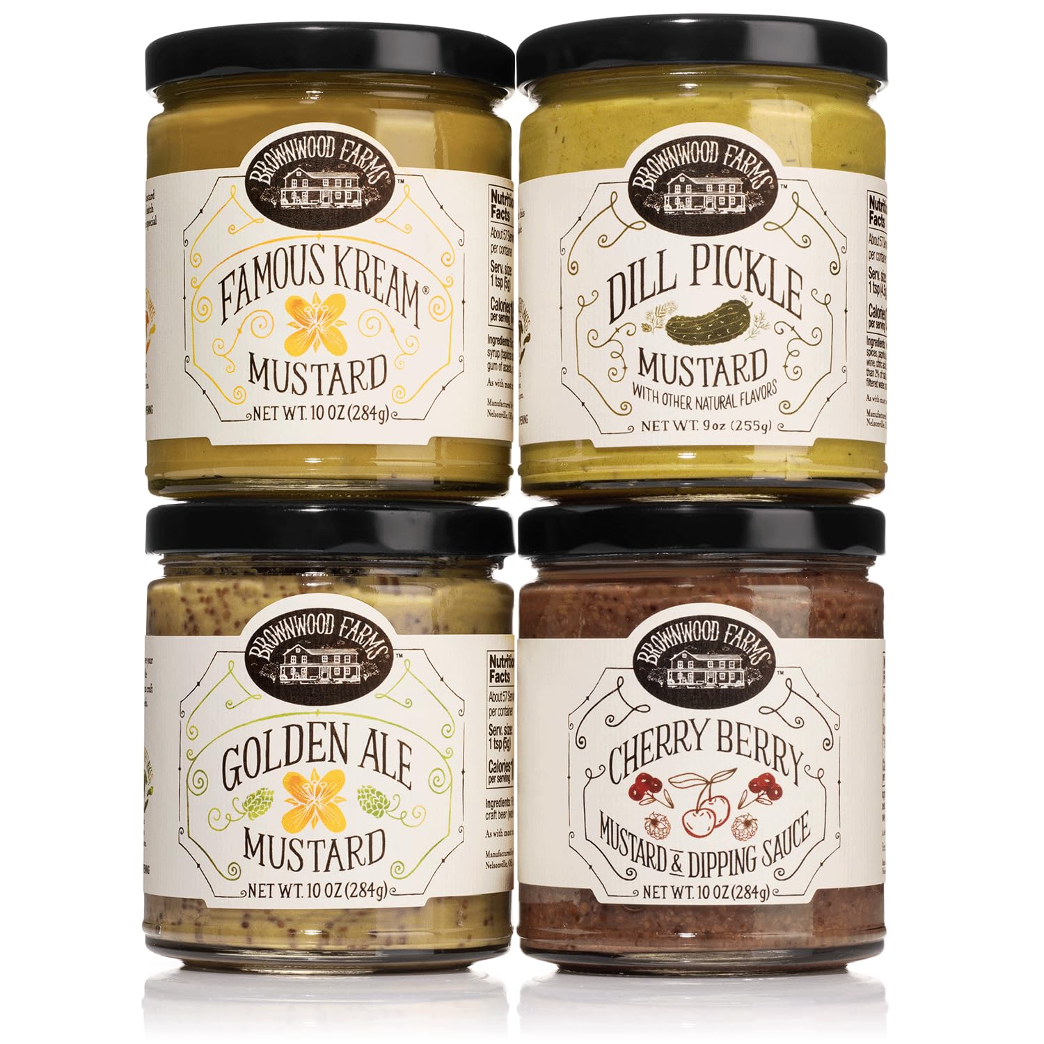 Brownwood Farms Flavored Mustard: Sweet, Hot, and Creamy Delight