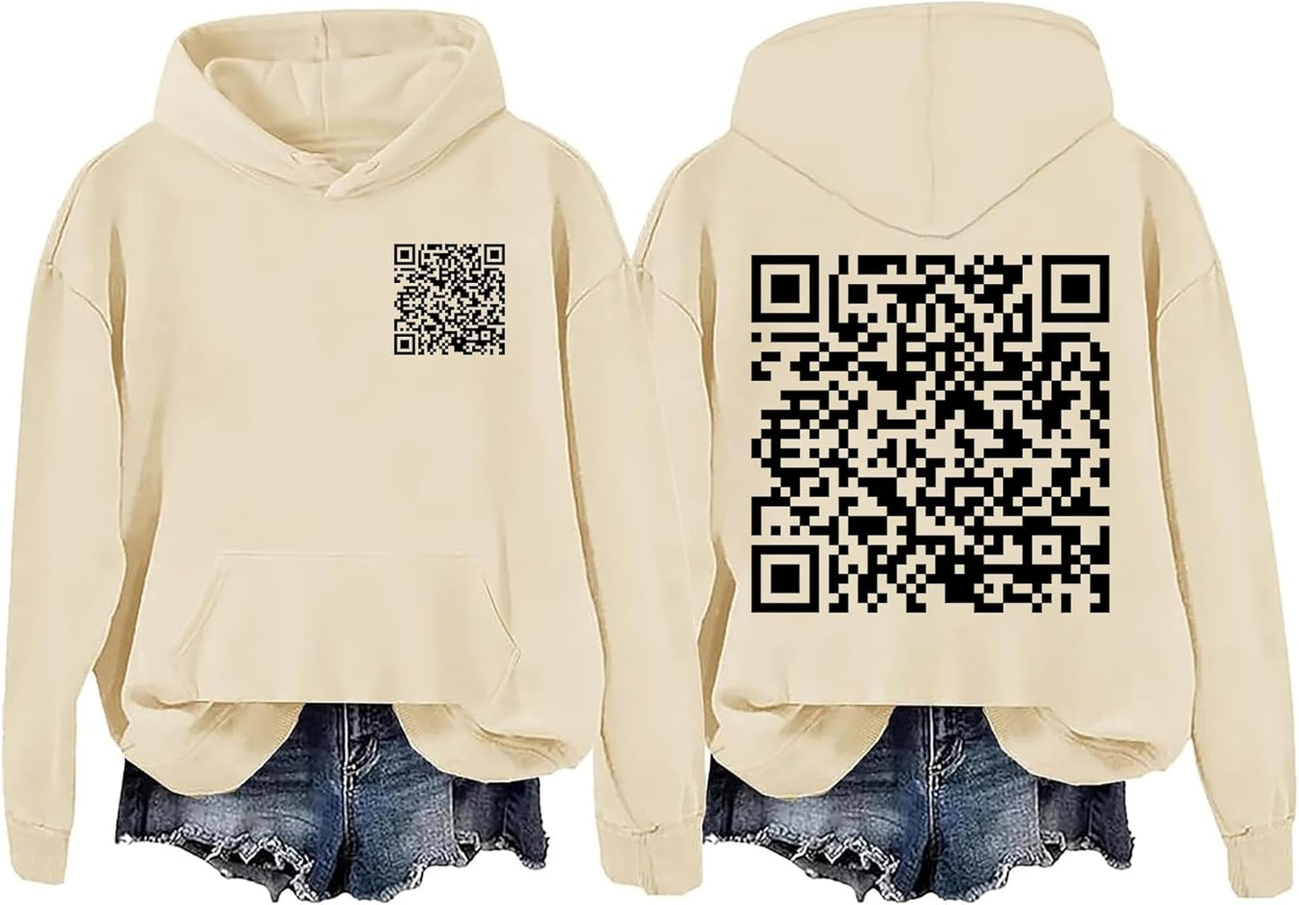 QR Code Joke Hoodie - Scan & Laugh!