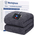 Full Size Darkgrey Sherpa Electric Blanket - 10 Heat Levels