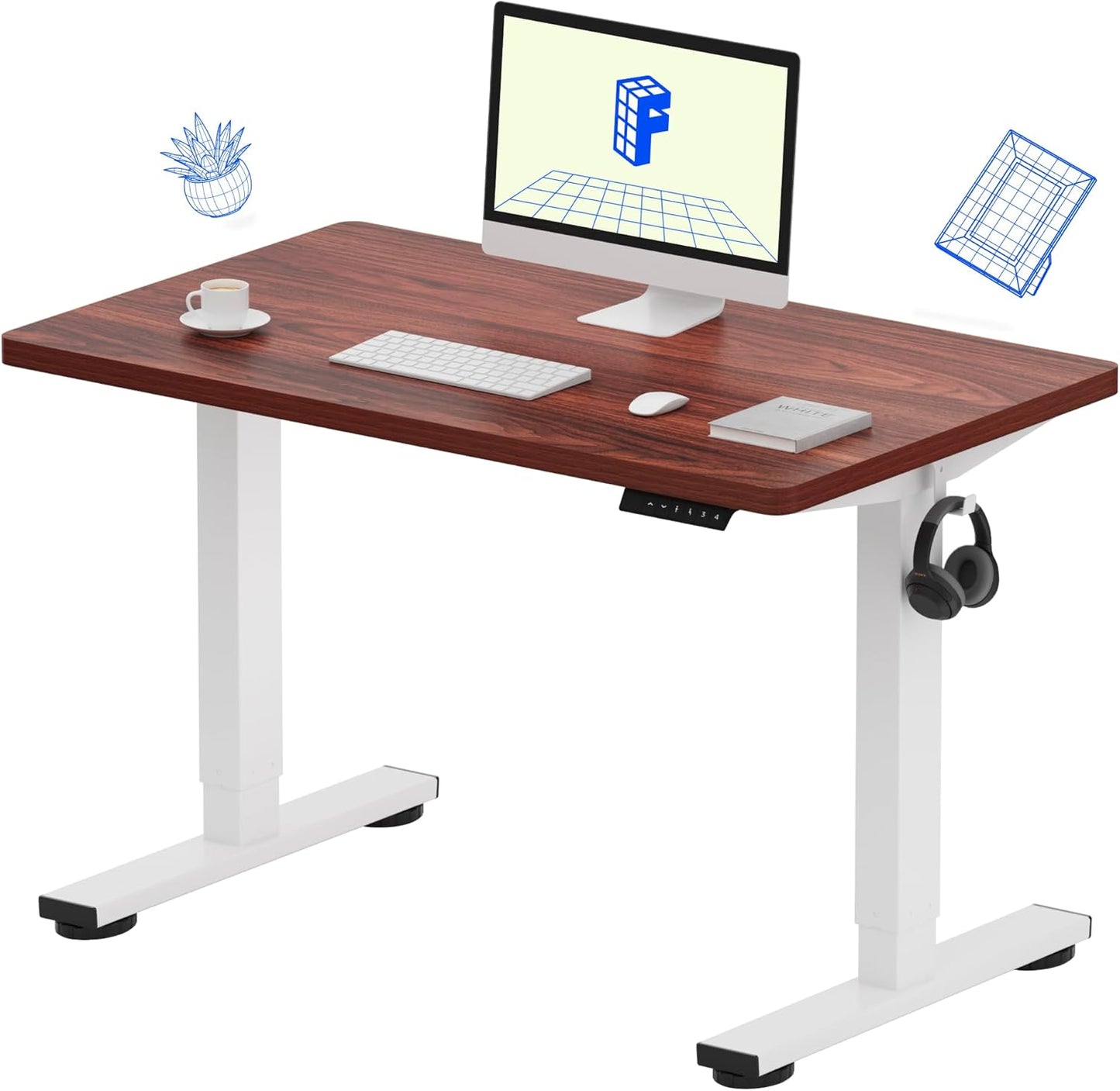 FLEXISPOT EN1 Electric Standing Desk for Home Office Workstation