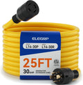 30 Amp Generator Extension Cord 25 ft NEMA L14-30 - Weatherproof