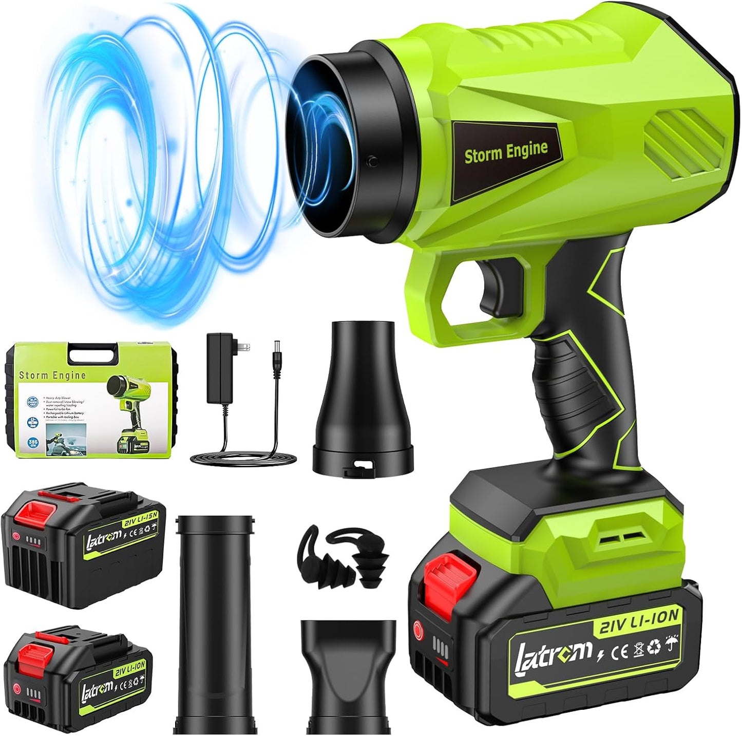 Cordless Leaf Blower with Battery and Charger for Easy Cleaning