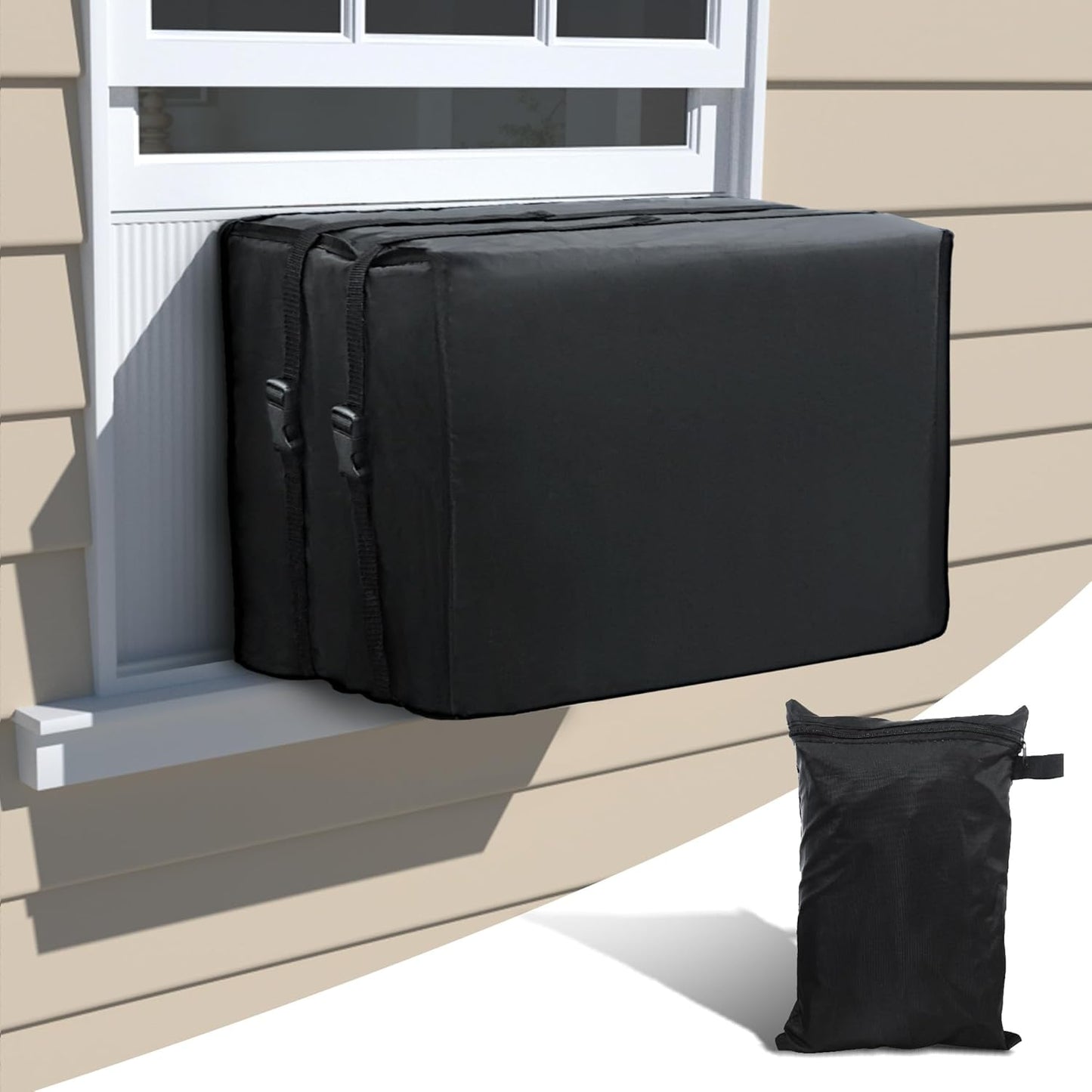 Protective Medium Window AC Cover - Dust-proof & Waterproof