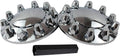 ABS Chrome Plastic Front Axle Cover Kits with 33mm Nut Covers - Pairs
