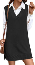 Womens Tank Sweater Dress Knit Vest 2025 - Oversized Casual Layering