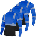 VENDACE Safety T Shirts Reflective Hi Vis Long Sleeve Class 3 eye