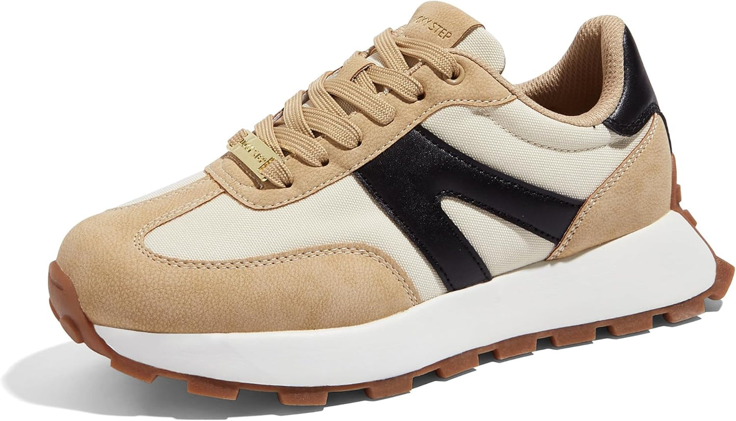LUCKY STEP Women's Platform Fashion Sneakers for Casual Style