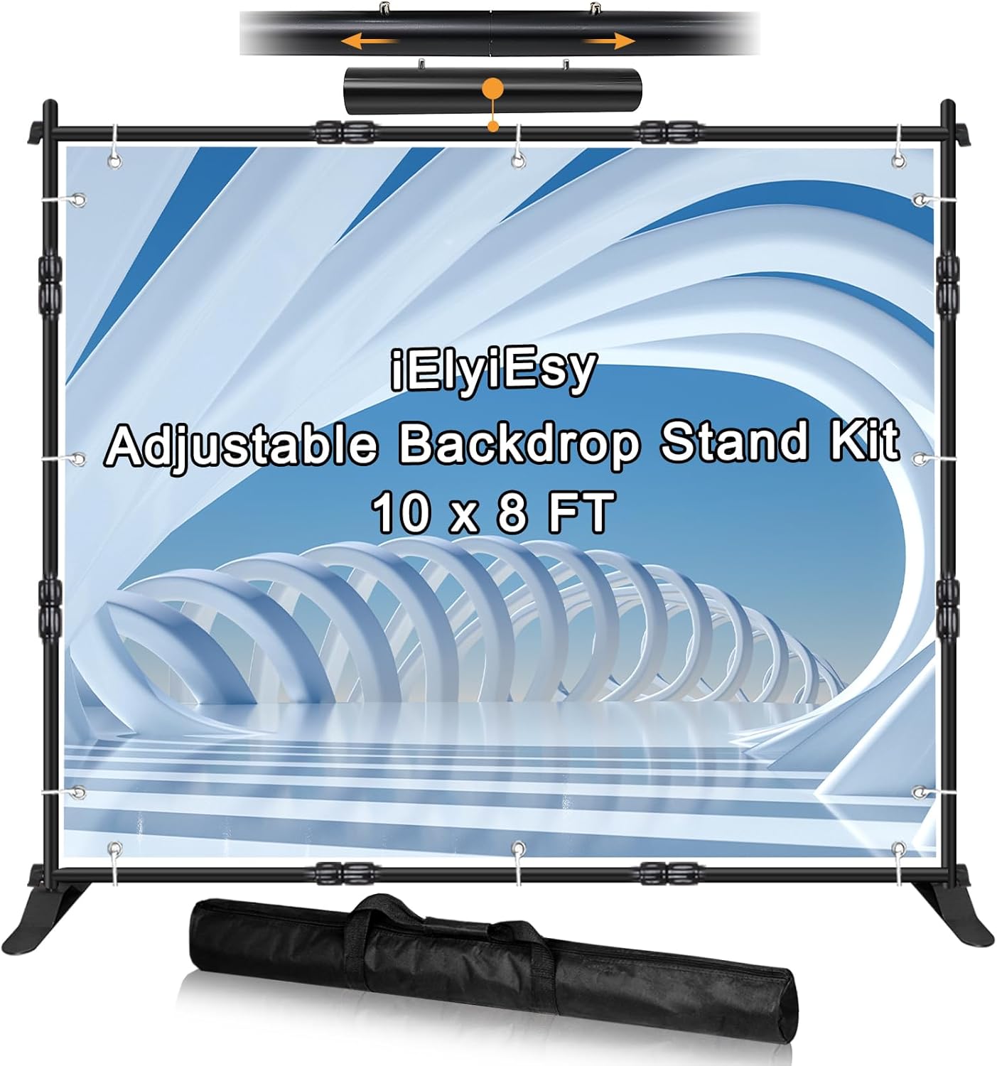 iElyiEsy Backdrop Banner Stand for Parties and Trade Shows