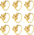 Elegant Leaf Napkin Rings Set of 300 for Table Decoration