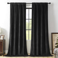 Velvet Curtains Extra Wide Blackout Thermal Drapes - Luxury Room
