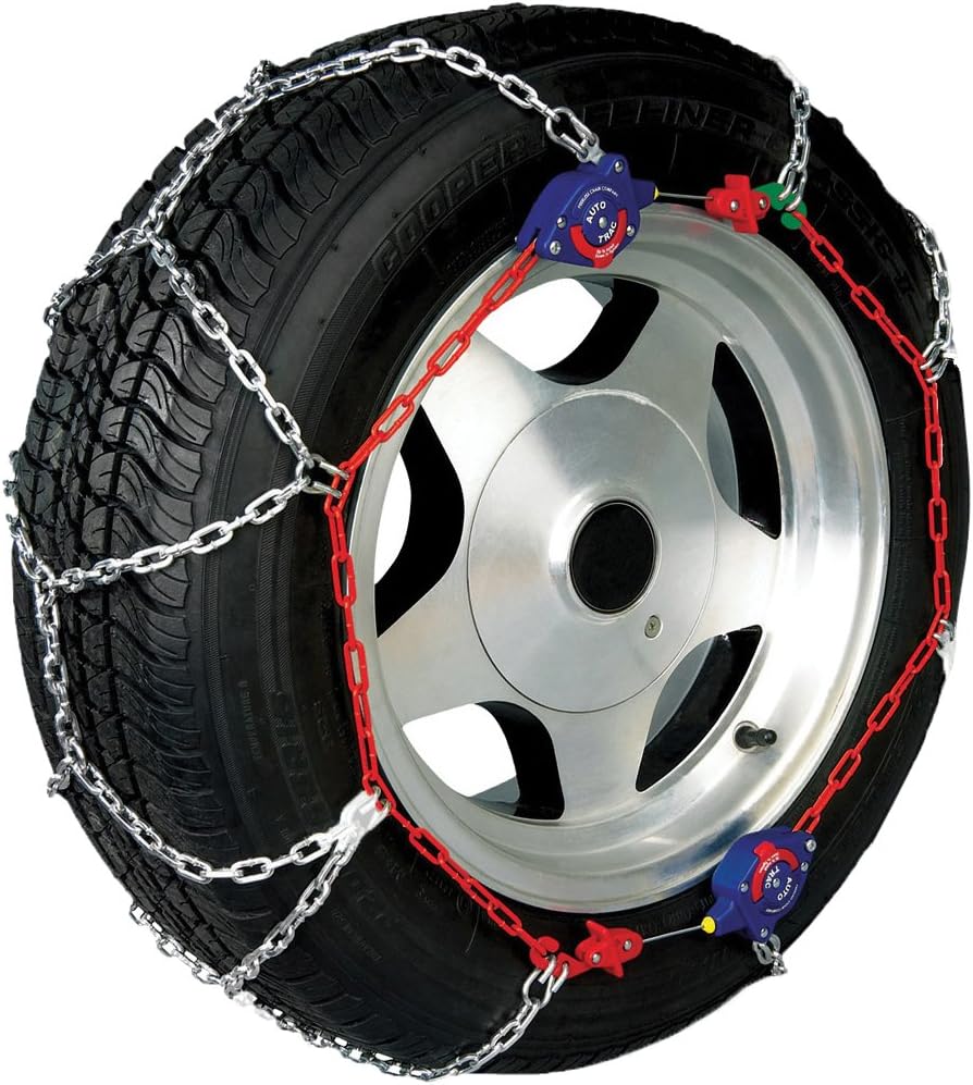 SCC Auto-Trac Tire Traction Chain Set of 2 for Superior Grip