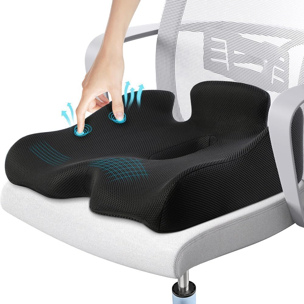 Benazcap X Large Memory Seat Cushion - Pain Relief Powerhouse