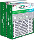 Filterbuy 20x21x5 Air Filter MERV 8 Essential Dust & Allergy Defense
