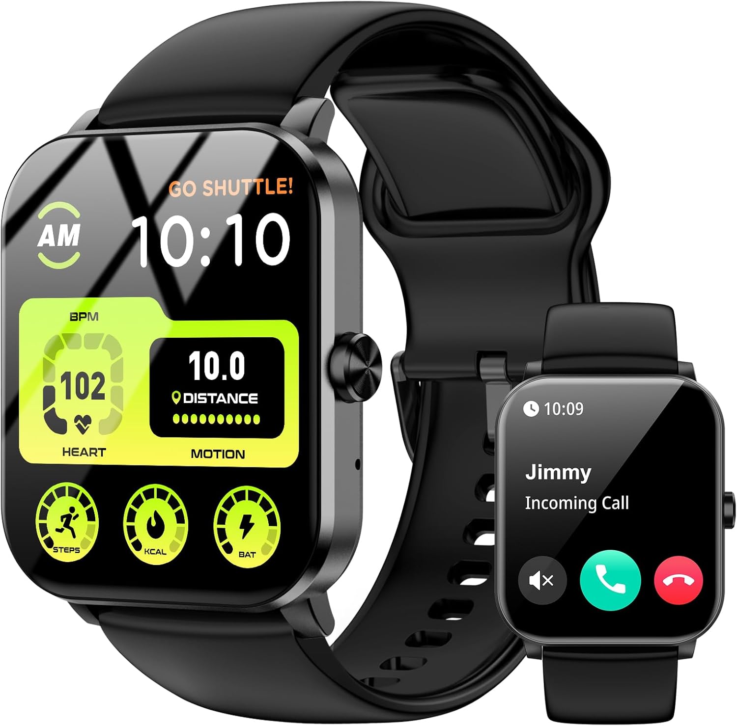 Jacoosa Smartwatch: Answer Calls, 120+ Sports Modes, IP68 Waterproof