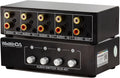4-in-1-Out RCA 3.5mm Aux Audio Switch Box - Passive Audio Selector
