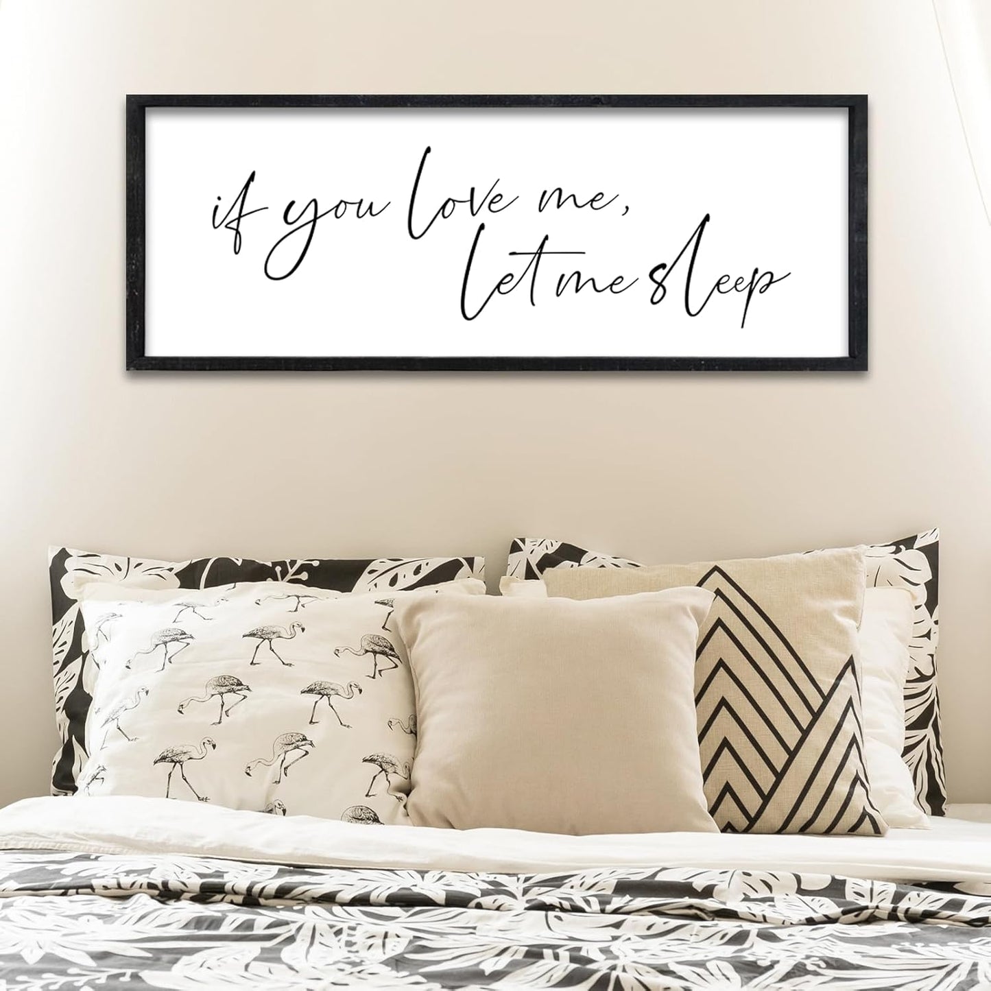 Surfapans If You Love Me Let Me Sleep Wall Art Decor for Home
