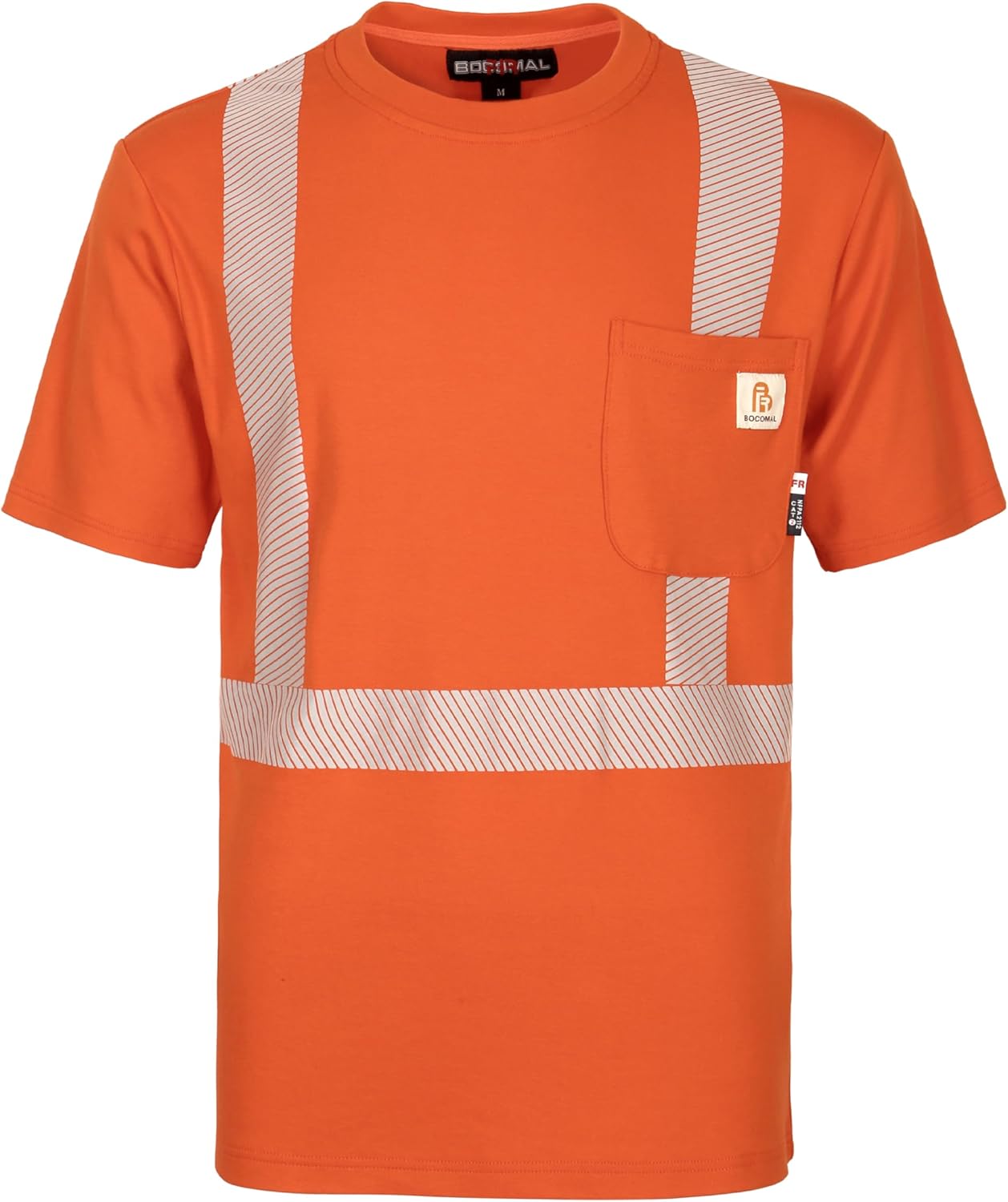 High Visibility Flame Resistant Safety Shirt for Men - BOCOMAL