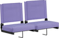 Portable Folding Stadium Seat Pack of 2 - Padded Bleacher Chairs