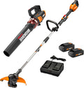 WORX 40V 13ft Cordless String Trimmer/Blower Combo Kit - Powerful 40V
