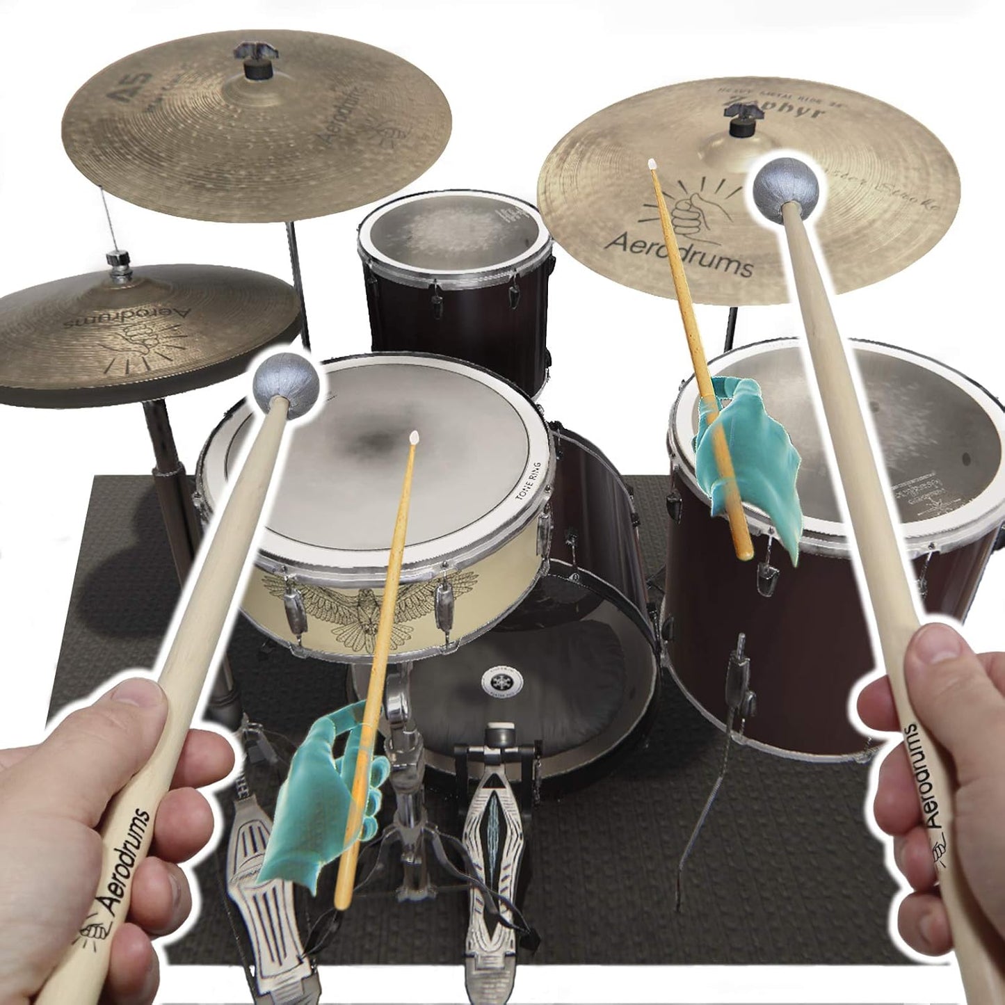 AeroDrums | Portable, Quiet, Full MIDI Drum Kit
