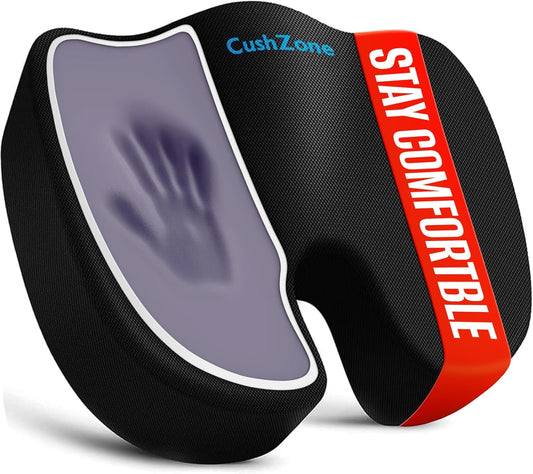 XXLSeat Cushion for Office and Car with Memory Foam Comfort