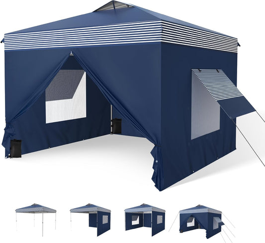 Easy Setup Outdoor Canopy Tent with Removable Sidewalls