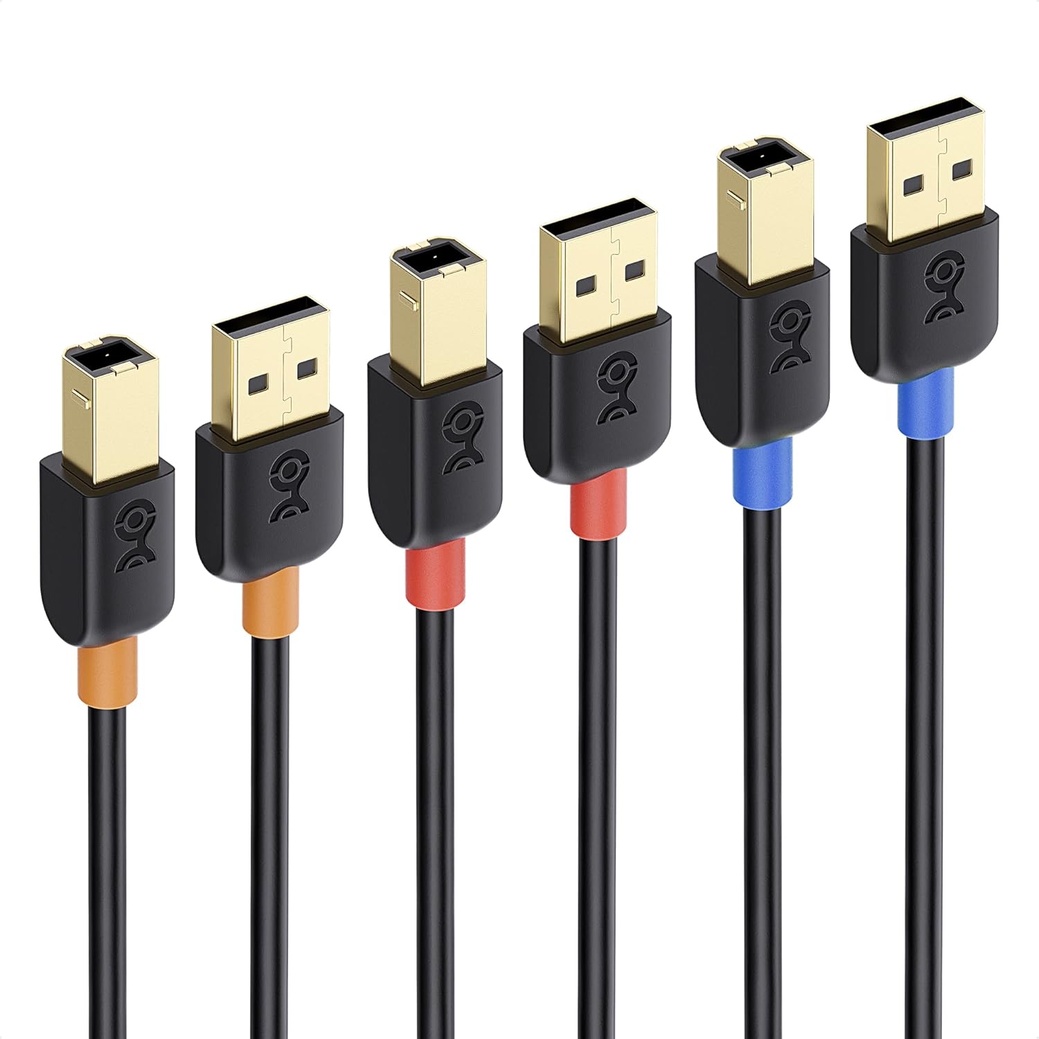 High Performance 15ft USB Printer Cable 3-Pack by Cable Matters