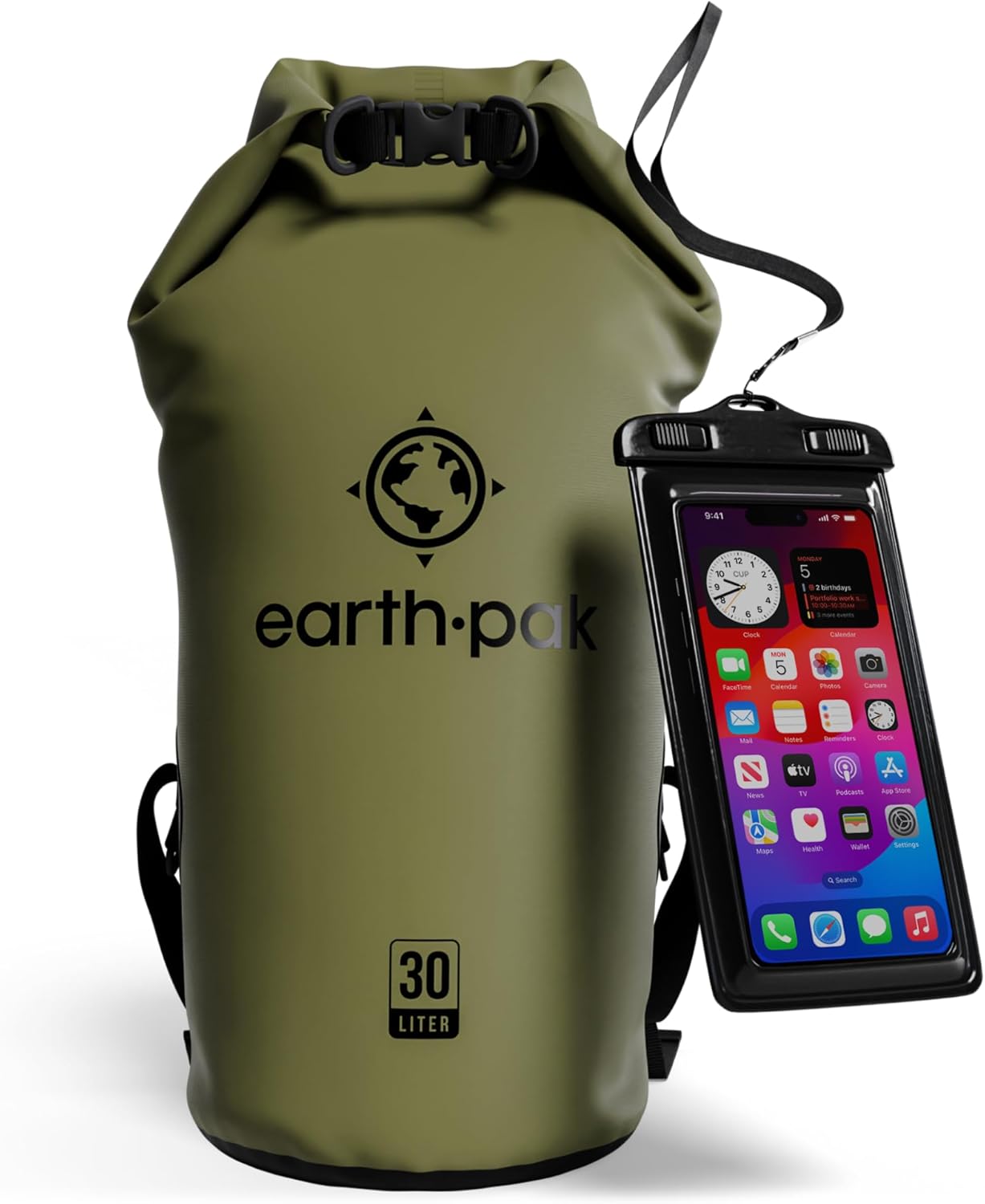 Earth Pak Waterproof Dry Bag - Reliable Roll Top Design