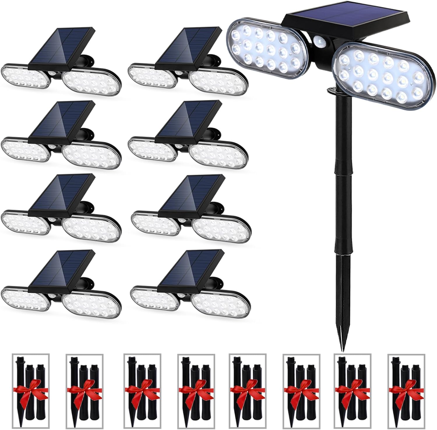 EMANER Motion Lights Solar Powered for Outdoor Security Lighting