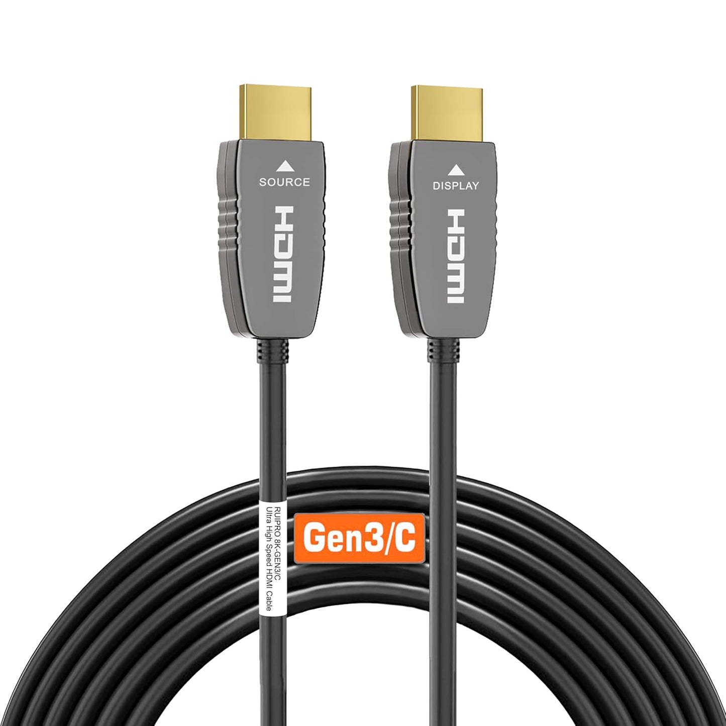 8K HDMI Ultra High Speed Fiber Optic Cable for Gaming and Home Theater