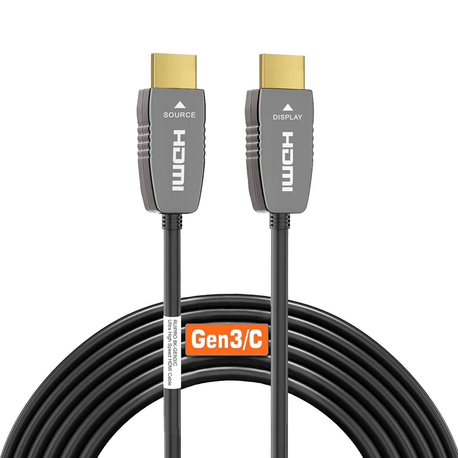 8K HDMI Ultra High Speed Fiber Optic Cable for Gaming and Home Theater