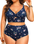 Daci Plus Size Two Piece Swimsuits - High Waisted Tummy Control Bikini