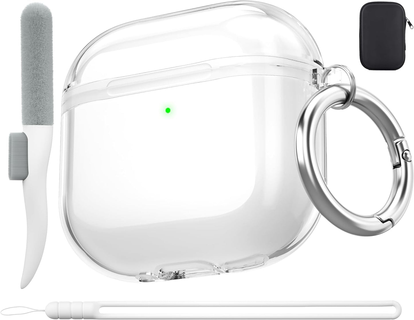Shockproof Clear AirPods 4 Case + Cleaner Kit