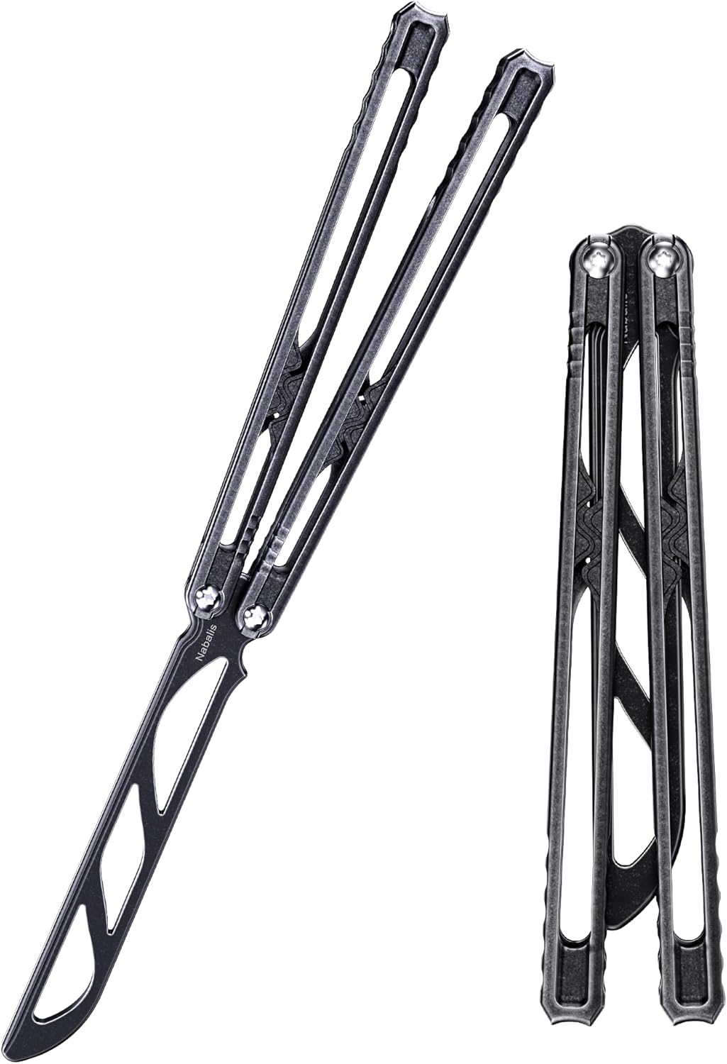 Nabalis Canyon Balisong Trainer Butterfly Knife for Flipping Fun