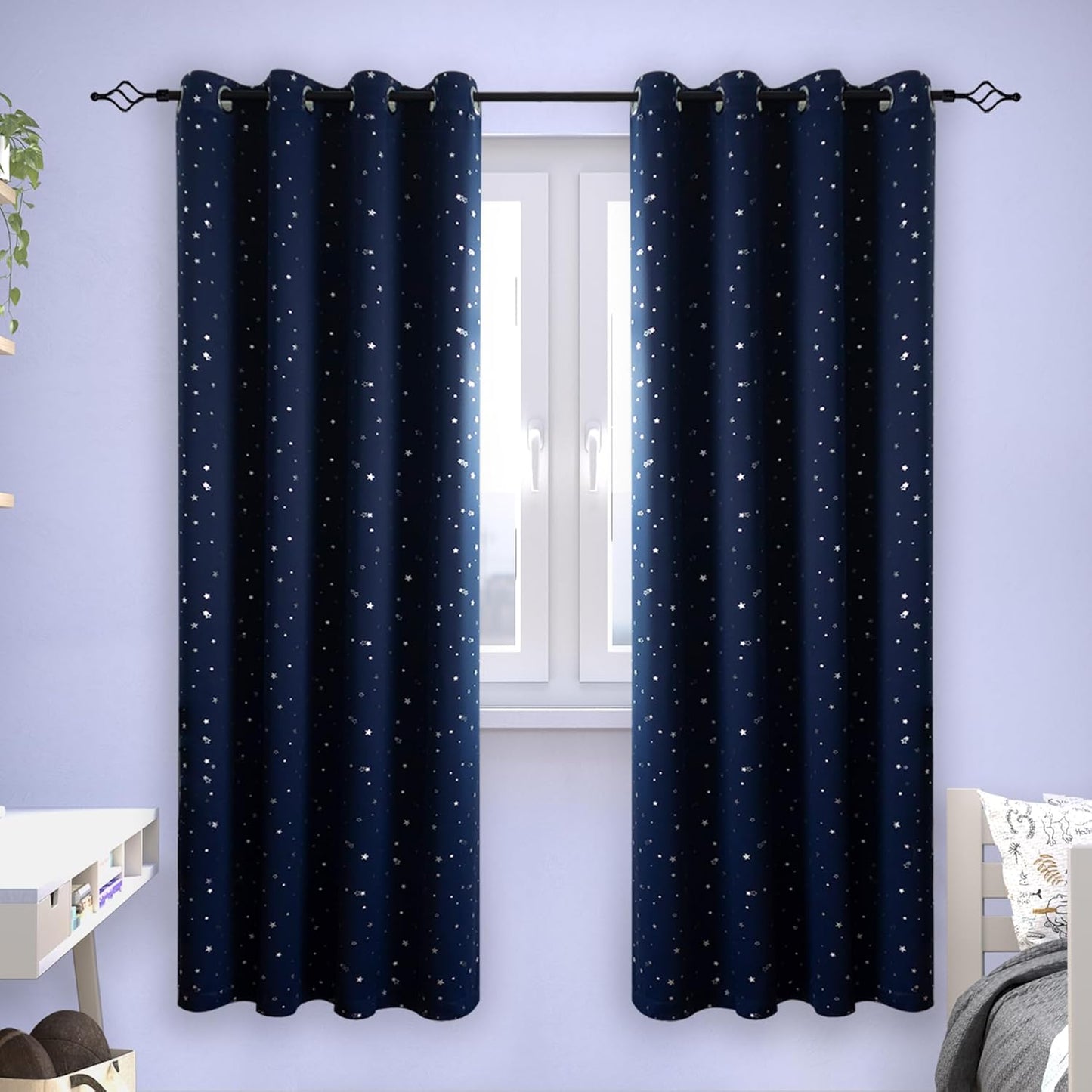 Kids Blackout Curtains for Bedroom - Grommet Thermal Insulated