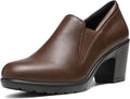 DREAM PAIRS Low Chunky Block Heels Pumps for Women - Comfortable