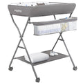 Baby Changing Table with Wheels - Portable Adjustable Folding Diaper