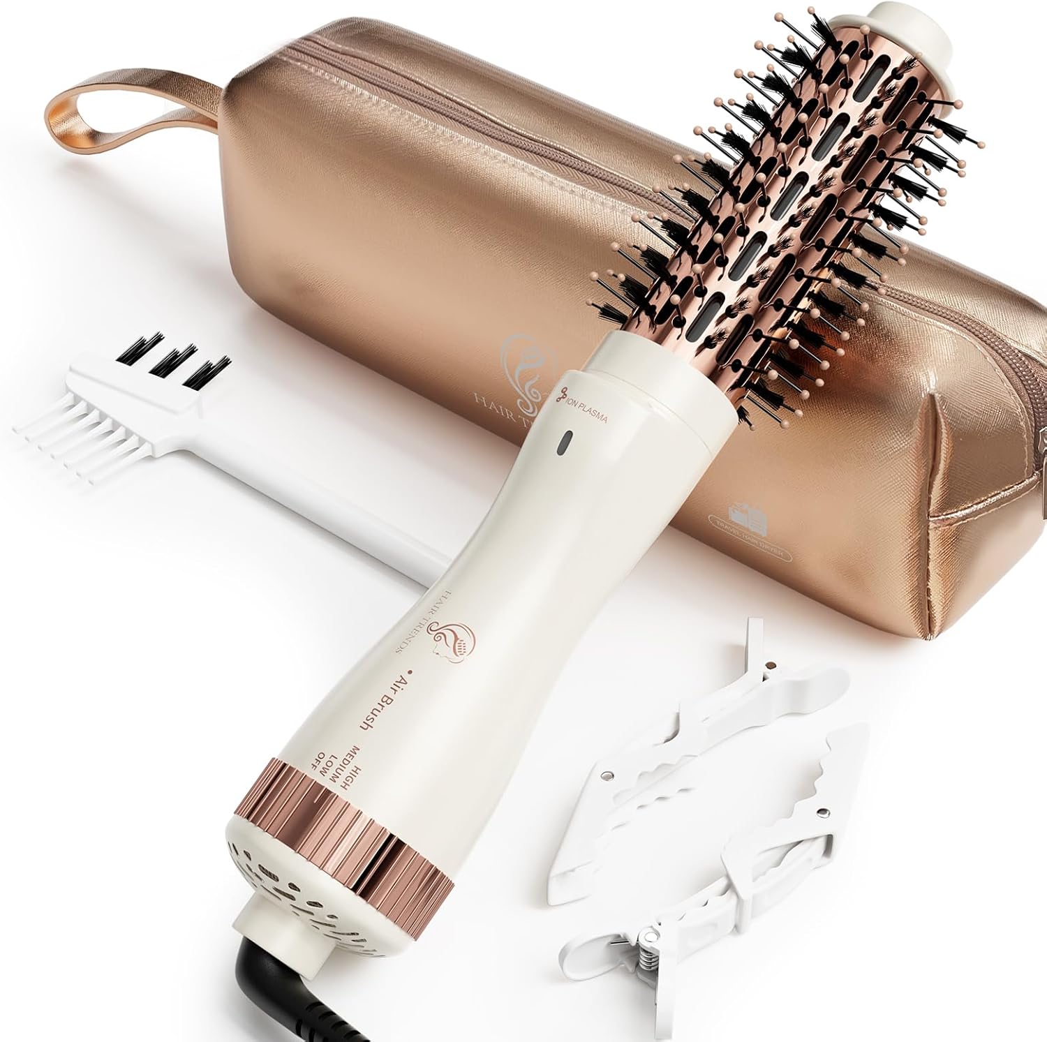 1.5 Inch Dual Voltage Round Brush Dryer - Volumize Effortlessly!