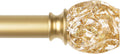 Gold Curtain Rod 32 to 58 in Heavy Duty Telescoping Rod - Elegant