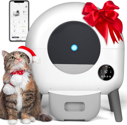 Smart Self-Cleaning Cat Box, APP Control, Multi-Cat Friendly