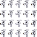 20 PCS EFIELD Stop Valve Pex-a 1/4 Turn Angle 3/8in OD Compression x