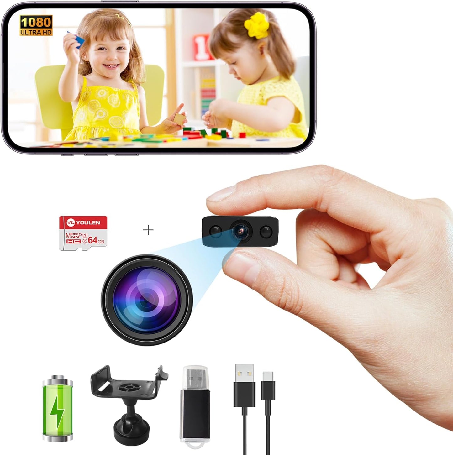 Secure WiFi Spy Cam: Motion Detection, Night Vision
