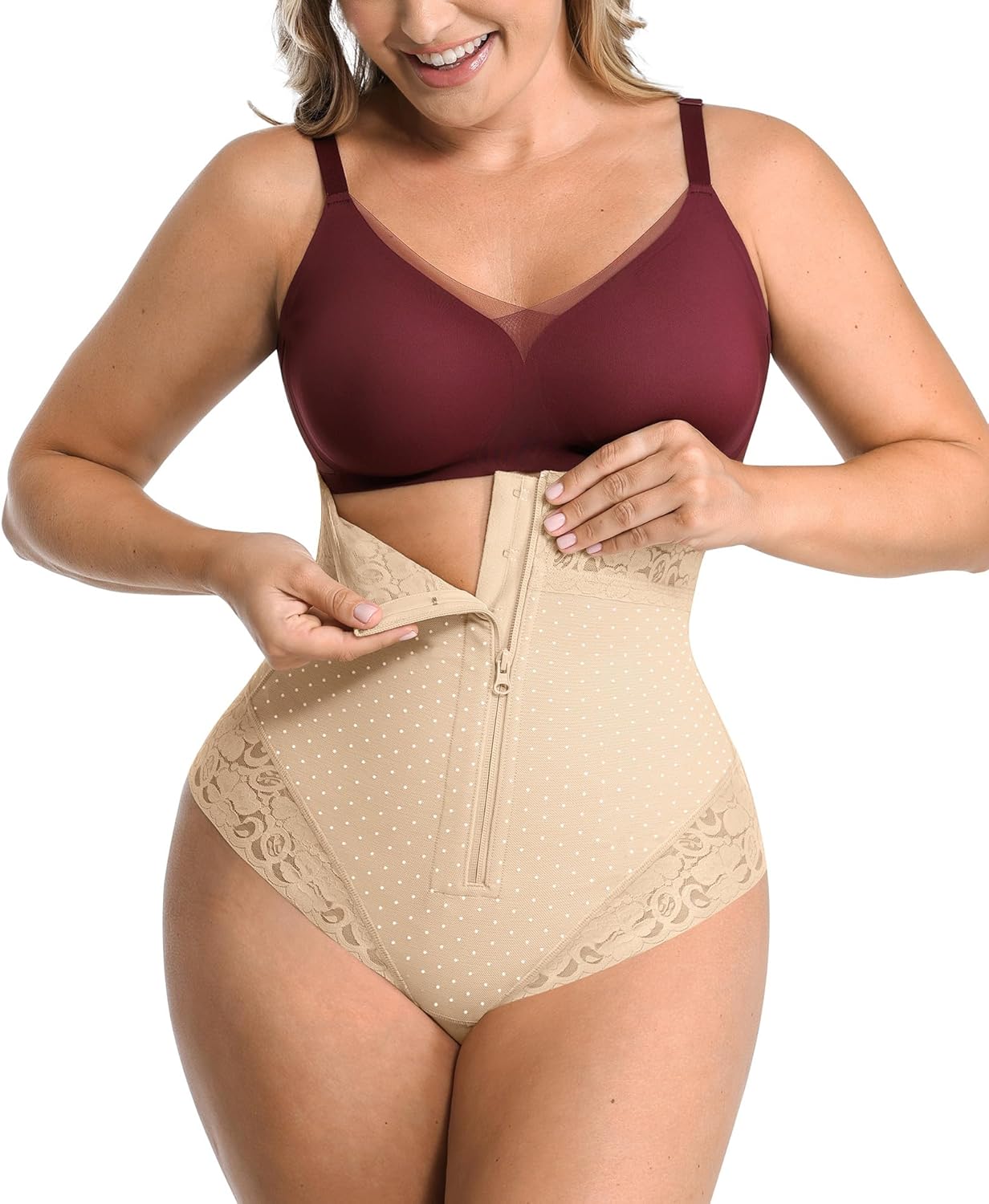 SHAPELLX Tummy Control Thong Shapewear for Women - Perfect Fit