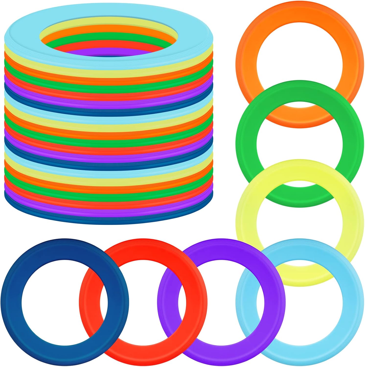 Colorful Flying Rings for Outdoor Fun