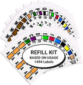Alphabet Labels for File Folders A to Z Plus Mc Refill Kit - 1494
